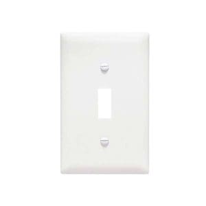 PLACA SENCILLA BLANCA PARA INTERRUPTOR TP1-W 1 GANG TP1W  P&S-web