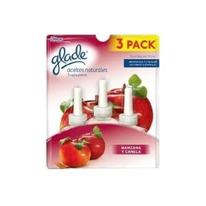 GLADE ACEITES NATURALES MANZANA Y CANELA 3 REFILL 63 ML/12 203040120 DCG-web