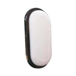 PLAFON/PARED OVAL 15W 100-256V 6500K D16.6 5.5CM NEGRO 32014B-BK LAF-web